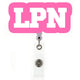 PINK LPN Badge Holder
