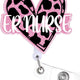ER Nurse Cheetah Badge Reel