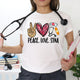 Peace.Love.Stna 图案 T 恤