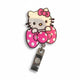 Polka Dot Bow Kitty Retractable Badge Reel