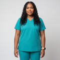 Scrubs Galore Women's V-Neck Scrub Top - Teal