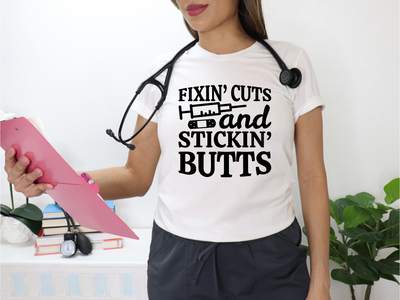 Fixing Cuts & Sticking Butts T-Shirt