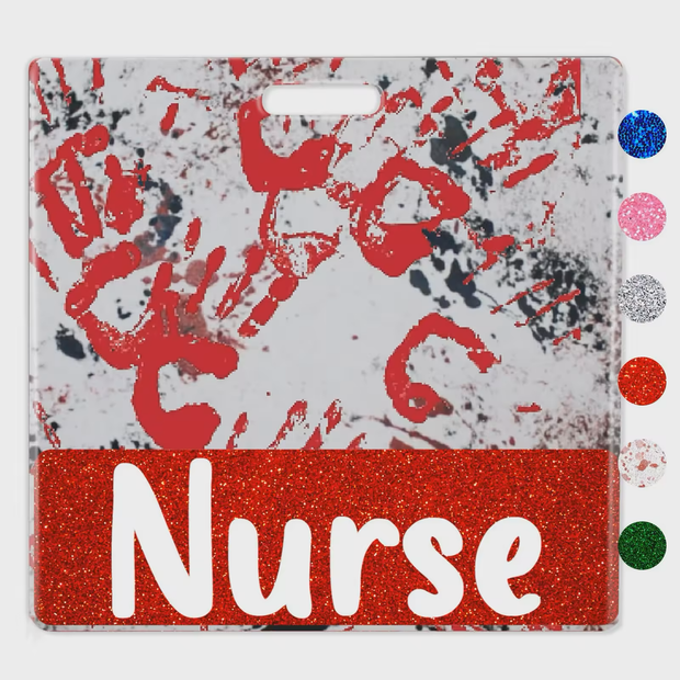 Nurse Hand Print Badge Buddy