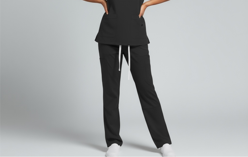 Flex Appeal Women’s Scrub Pant – Black