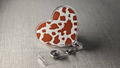 Cow Print Heart Nurse Badge Reel