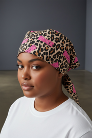 Bratz  Leopard Satin-Lined Scrub Cap