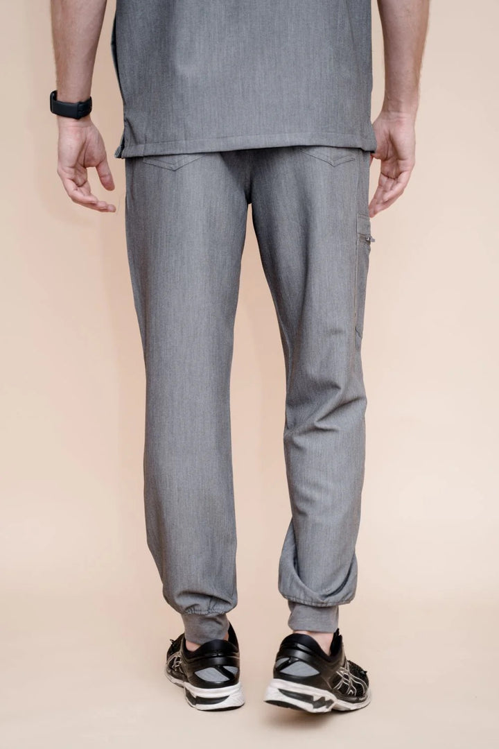 Men's Melange Grey Joggers