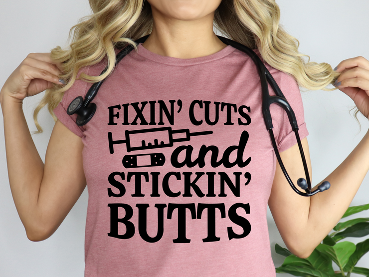 Fixing Cuts & Sticking Butts T-Shirt