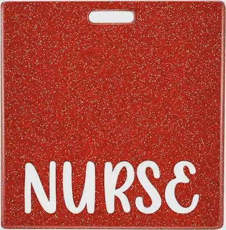 Nurse Glitter Badge Buddy