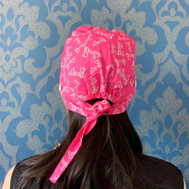 Barbiecore Satin Scrub Cap