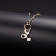 White Stethoscope Necklace
