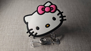 Hello Kitty Inspired Retractable Badge Reel | Cute Nurse ID Holder