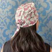 Hello Kitty Satin-Lined Scrub Cap | Adjustable Tie-Back