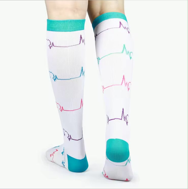 White Pulse Compression Socks