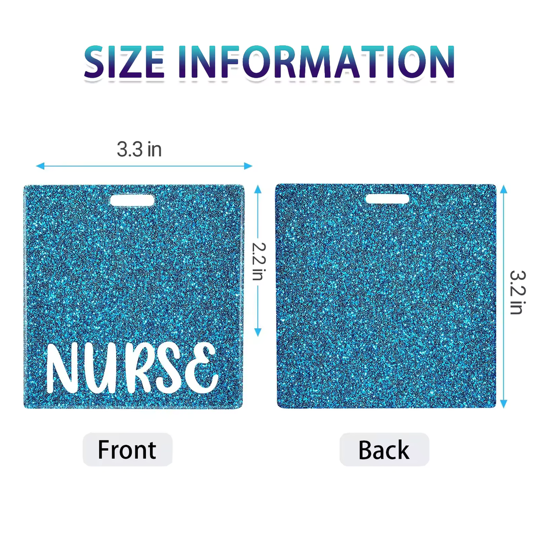 Nurse Glitter Badge Buddy
