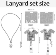 Nurse Scrub Life Lanyard Set