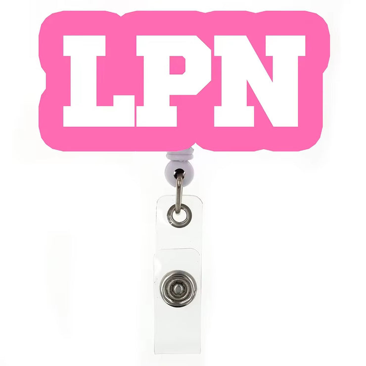 PINK LPN Badge Holder