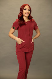 Laylah Chic Scrub Top