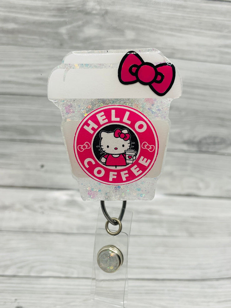 Hello Coffee Badge Reel