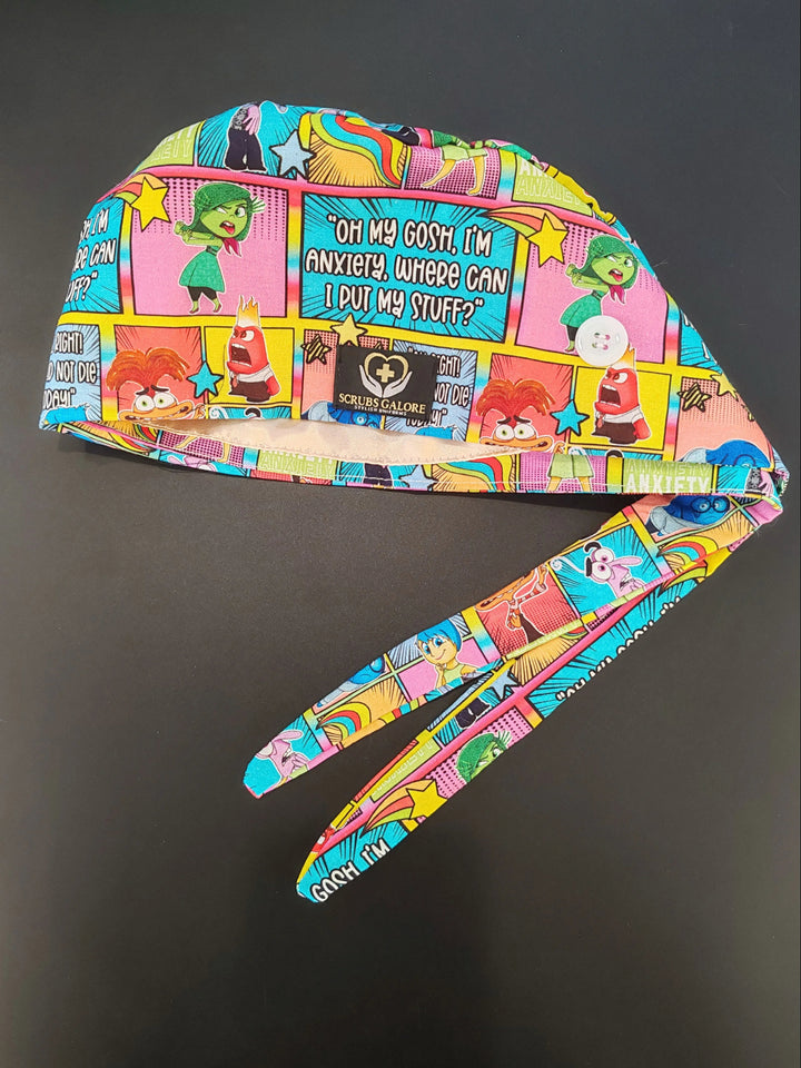 Inside Out Inspired Satin-lined Cap