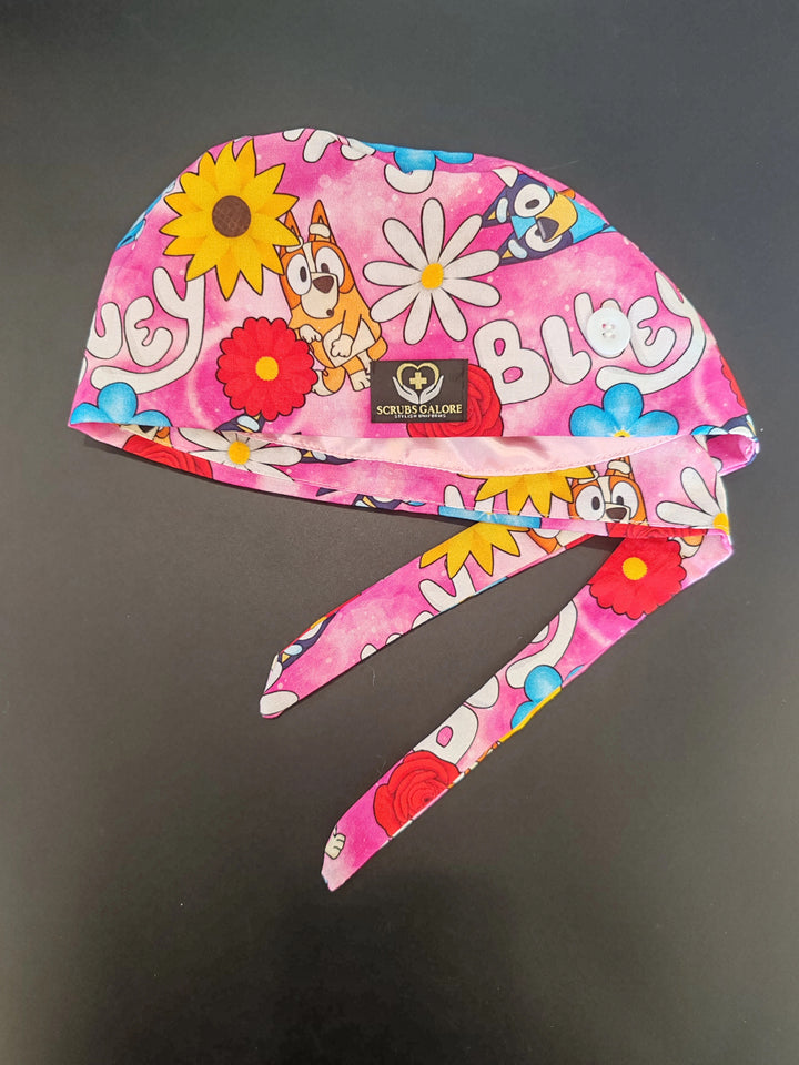 Bluey Inspired Satin Scrub Cap