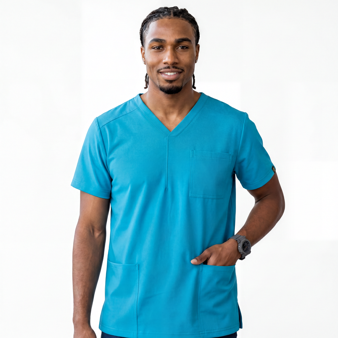 CoreFit Men’s V-Neck Scrub Top