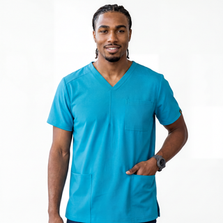 CoreFit Men’s V-Neck Scrub Top