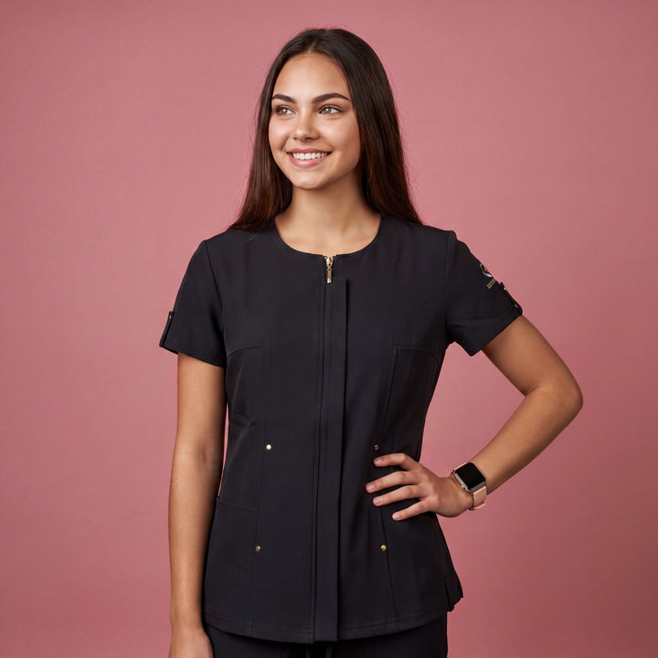 Laylah Chic Scrub Top