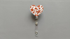 Cow Print Heart Nurse Badge Reel
