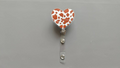 Cow Print Heart Nurse Badge Reel