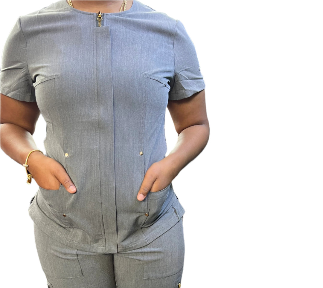 Laylah Chic Scrub Top