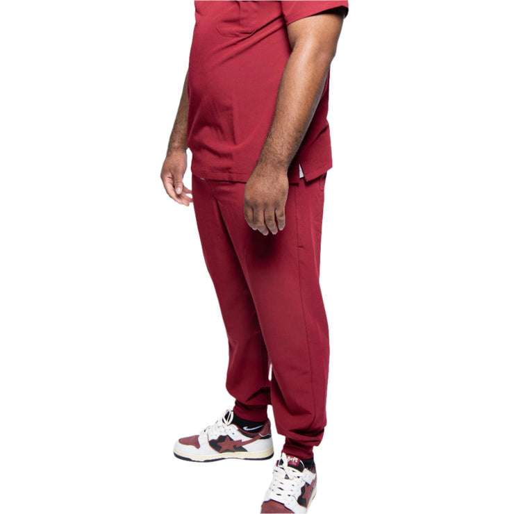 Men's Burgundy Joggers