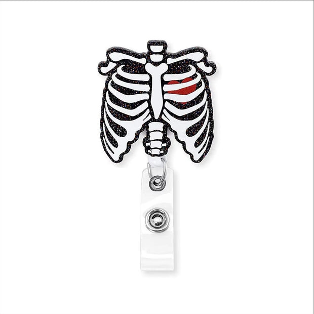Rib Cage Heart Badge Reel