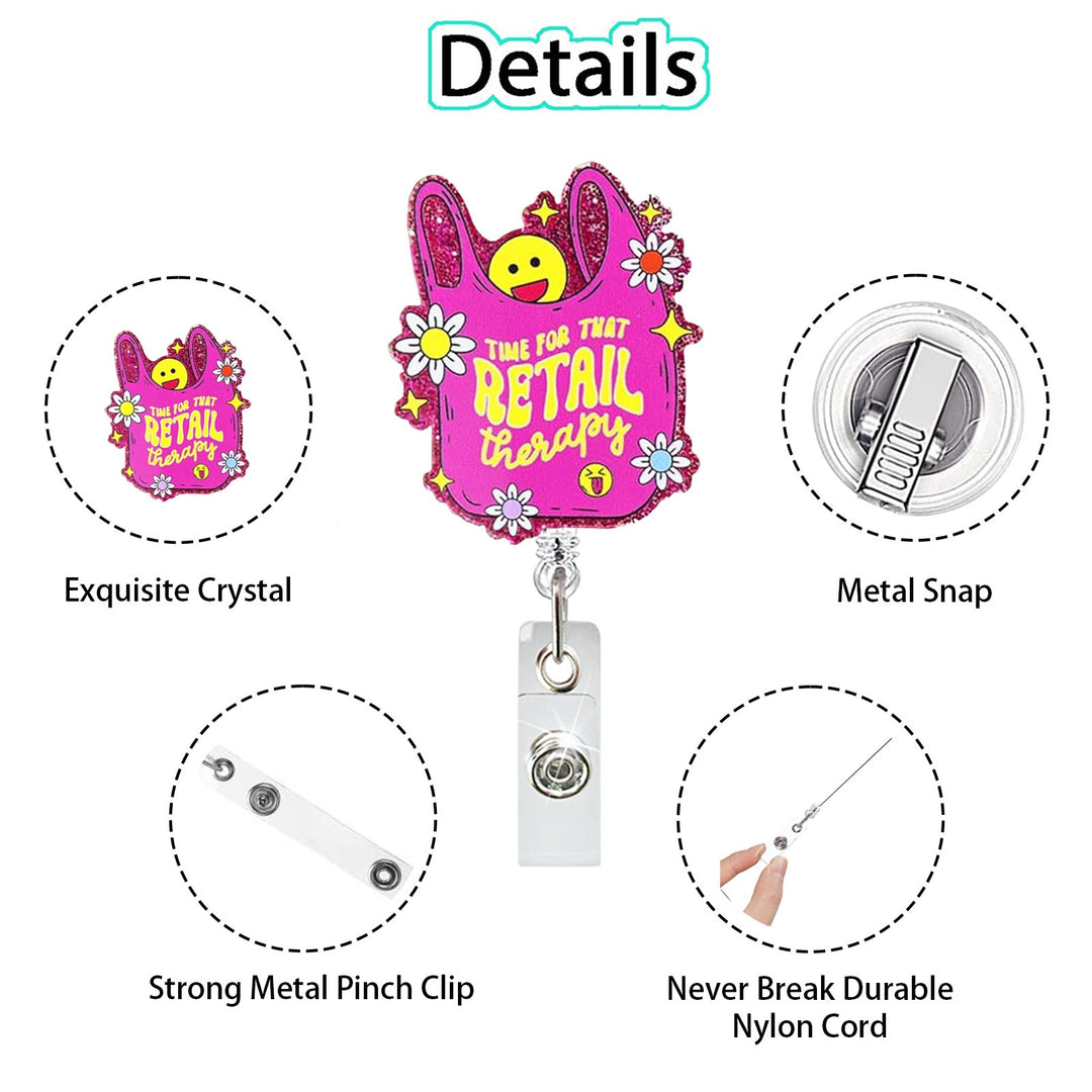 Retail Therapy Badge Reel