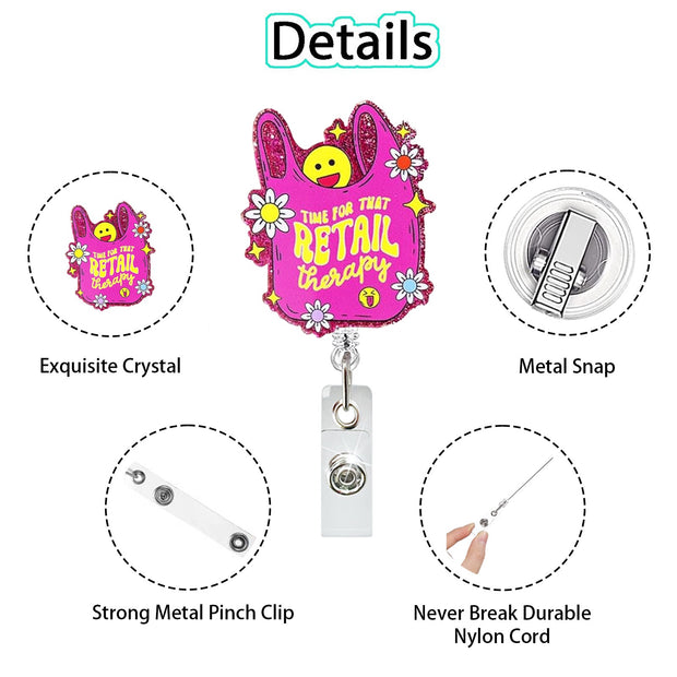 Retail Therapy Badge Reel