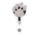 Rhinestone Paw Print Badge Reel