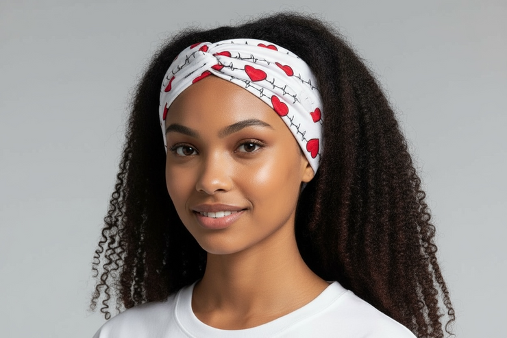 Diademas elegantes anudadas con botones