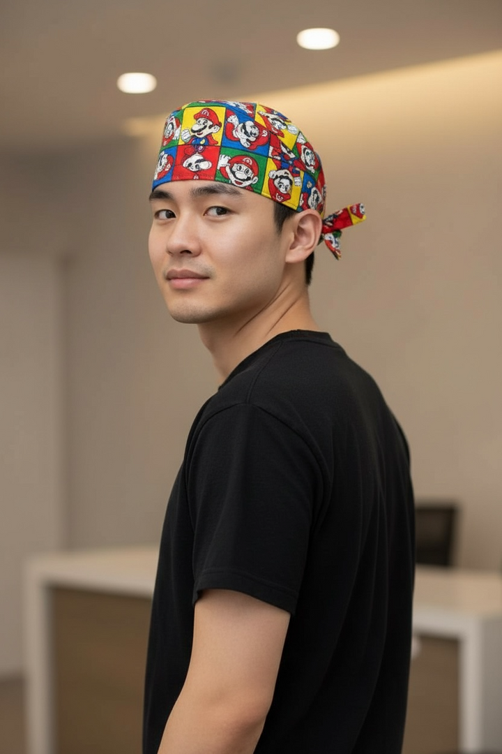 Super Mario Brothers Scrub Cap