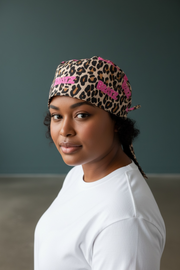 Bratz  Leopard Satin-Lined Scrub Cap