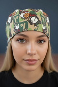 Camo Cutie Satin-Lined Tie-Back Scrub Cap
