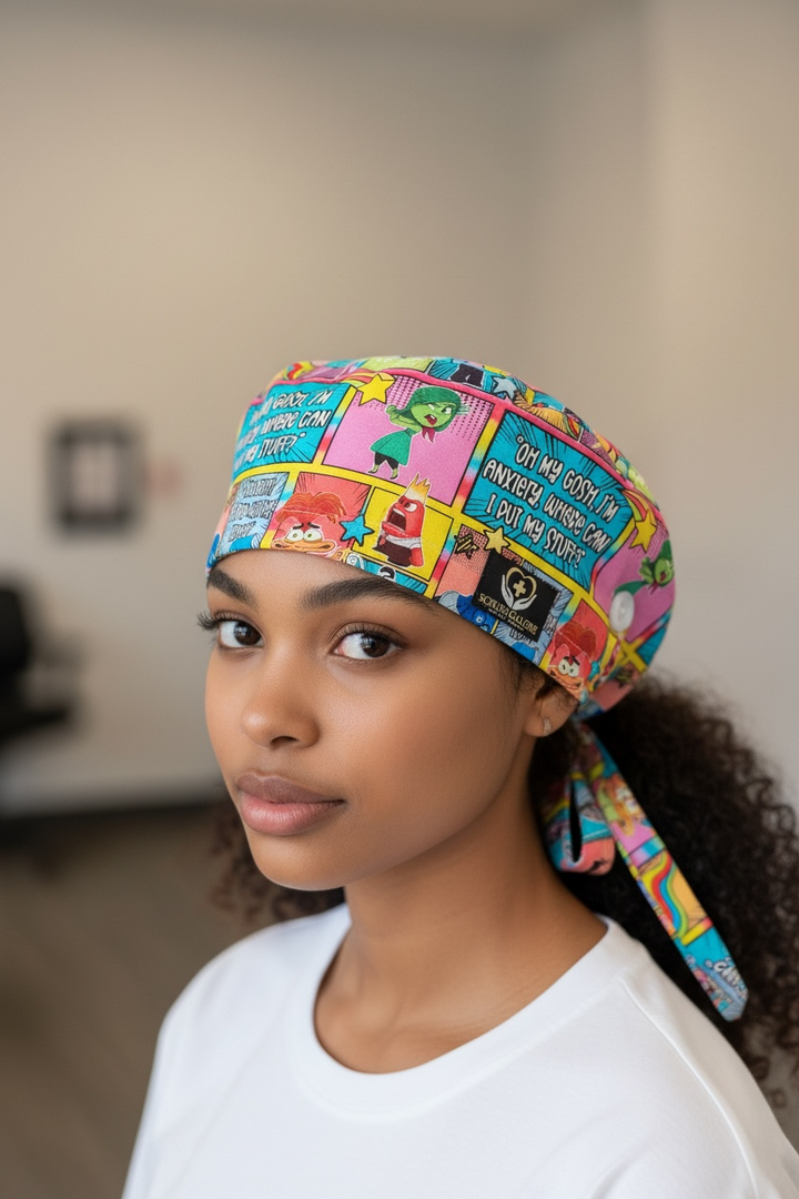 Inside Out Inspired Satin-lined Cap