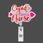 Cupid Fav Nurse Badge Reel