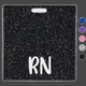 "RN" Glitter Badge Backer