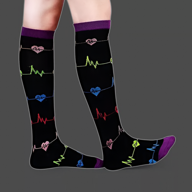 Pulse Print Compression Socks