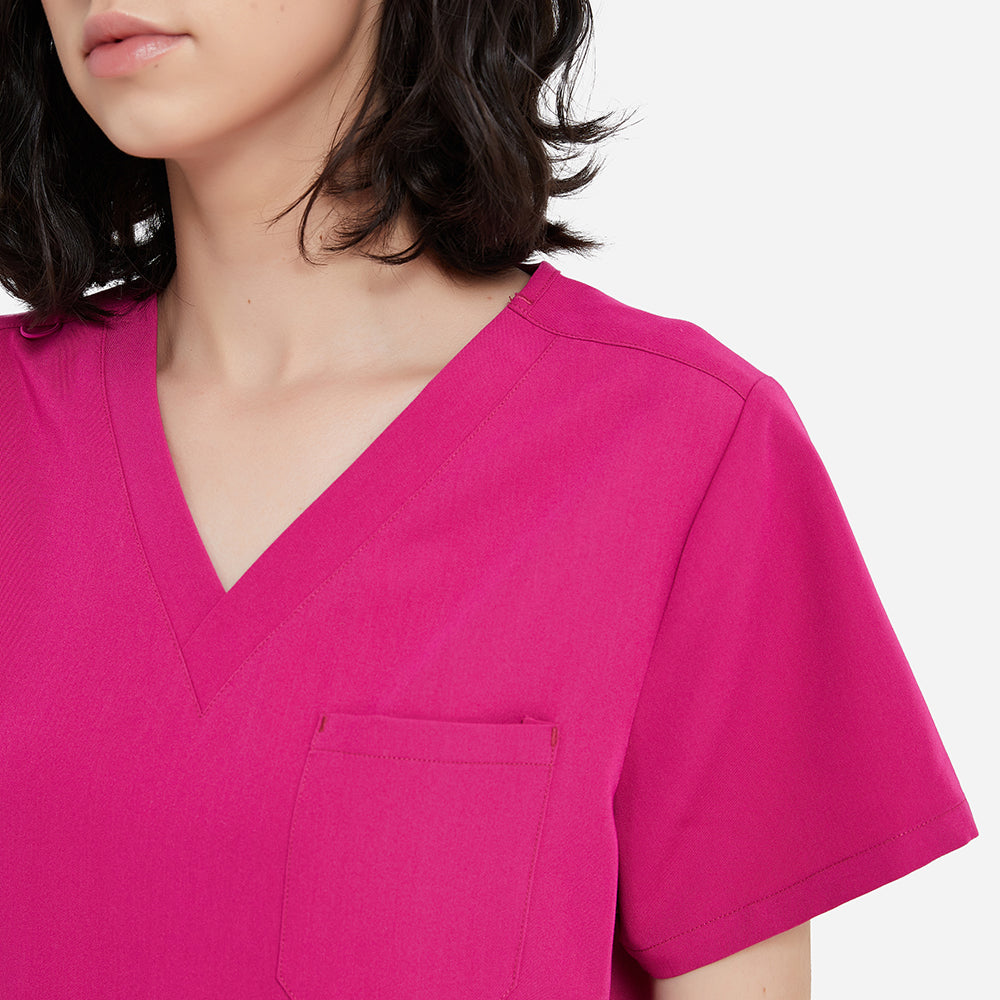 Pink Ultra Soft Women Scrub Top