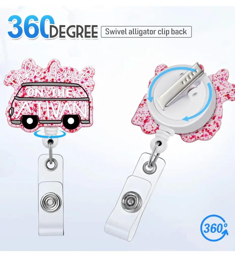 Ativan Badge Holder - Scrubs Galore Uniforms 