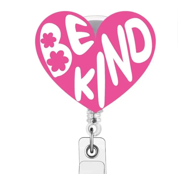 Be Kind Badge Holder - Scrubs Galore Uniforms 