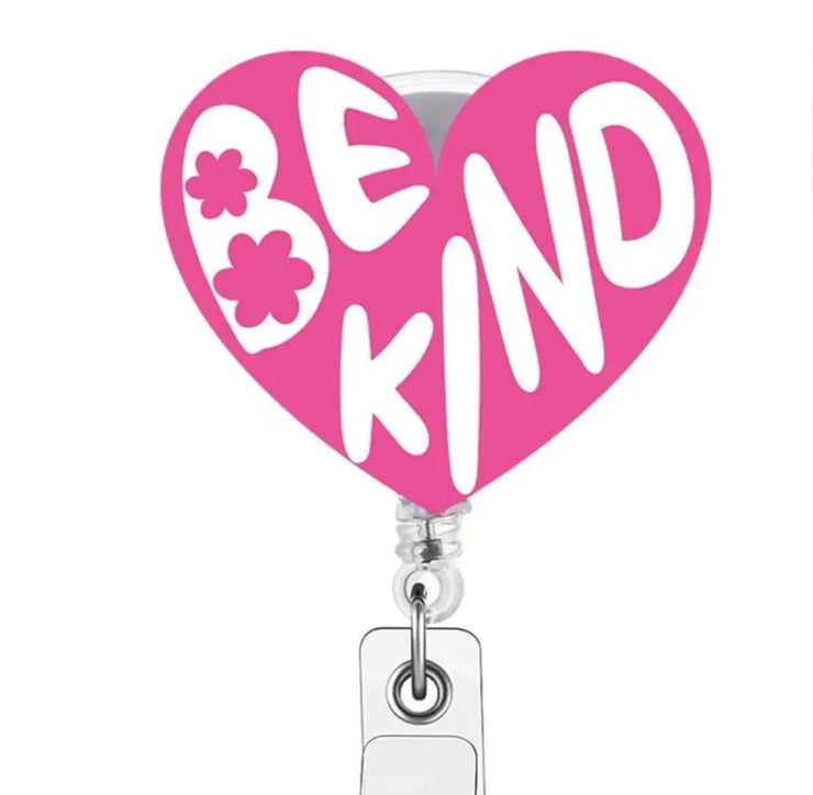 Be Kind Badge Holder - Scrubs Galore Uniforms 