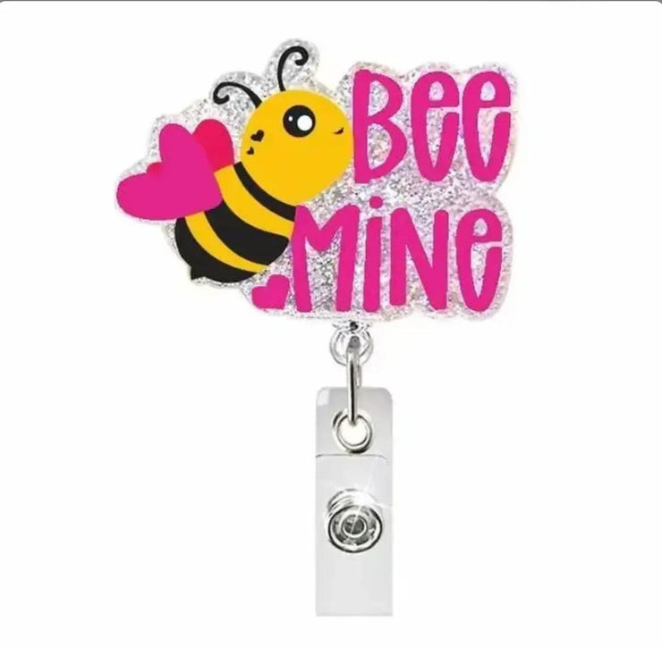 Bee Mine Badge Holder - Scrubs Galore Uniforms 