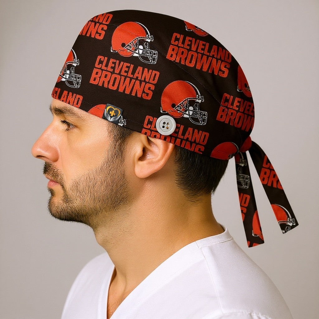 Cleveland Browns Inspired Scrub Cap
